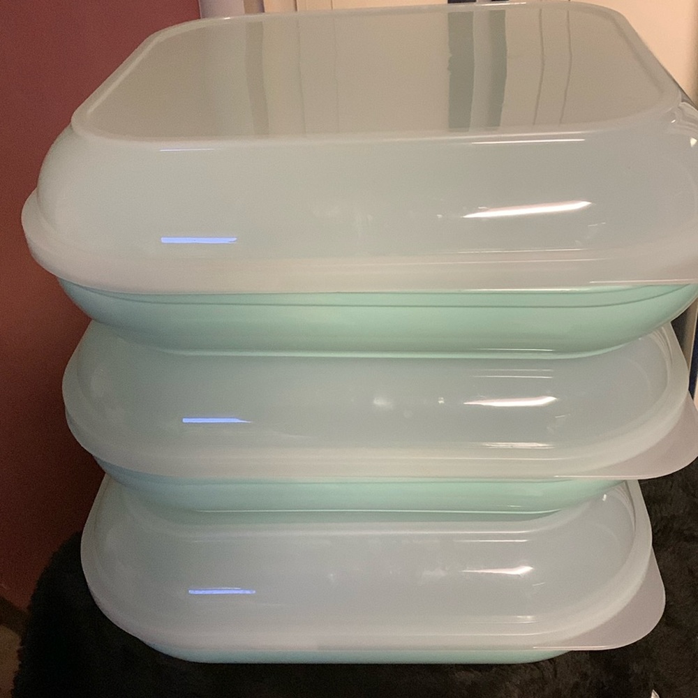 3 food storage containers